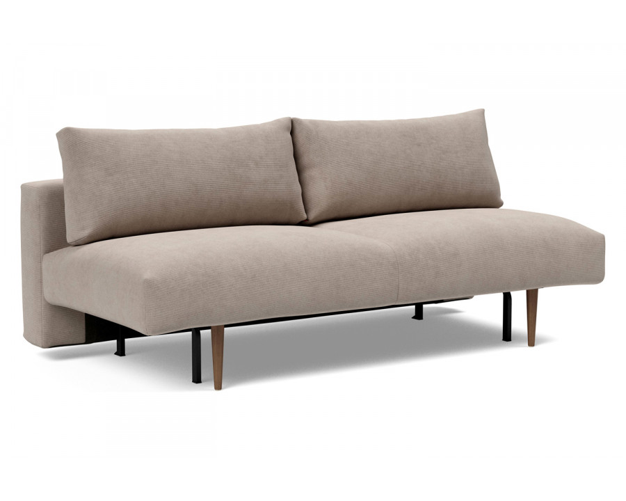 Innovation Living Frode Dark Styletto Sofa Bed - 318 Cordufine Beige