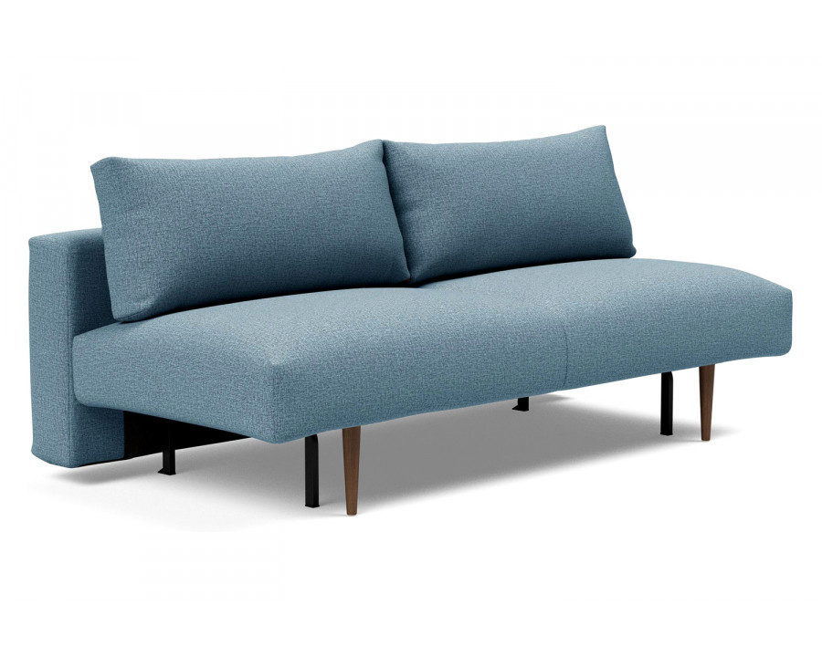 Innovation Living Frode Dark Styletto Sofa Bed - 525 Mixed Dance Light Blue