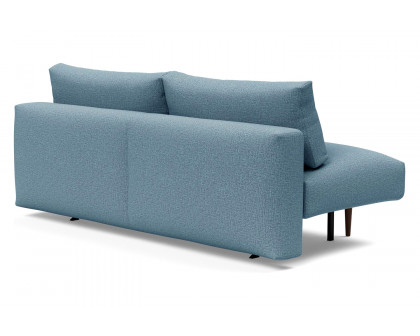 Innovation Living Frode Dark Styletto Sofa Bed - 525 Mixed Dance Light Blue