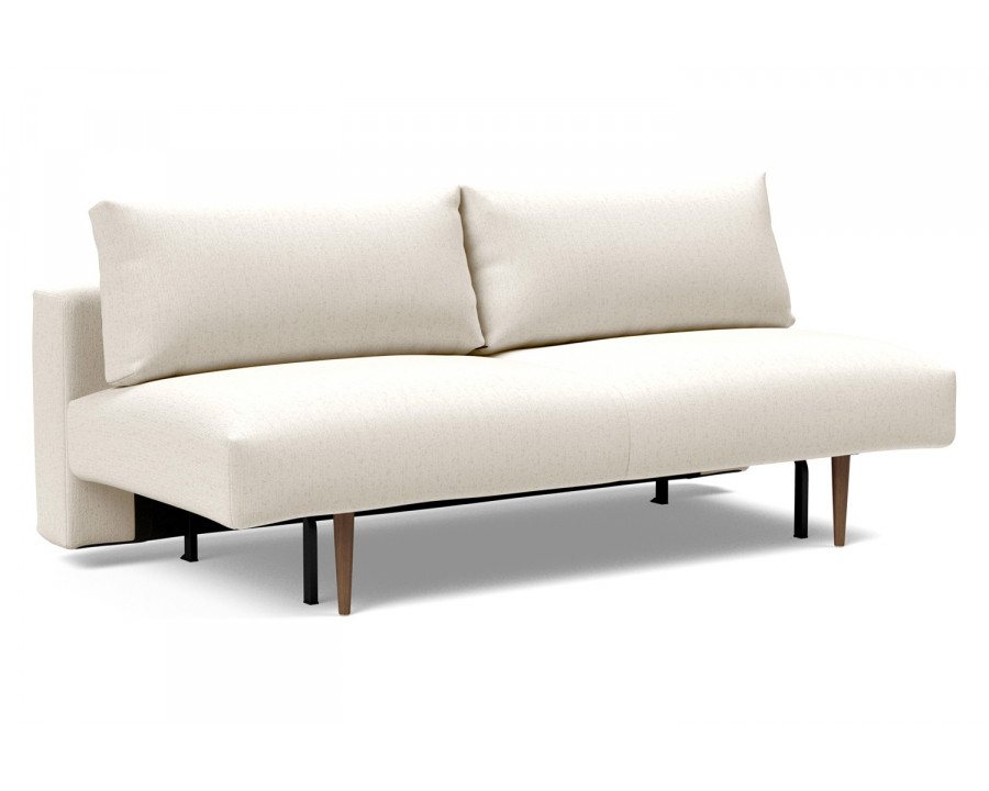 Innovation Living Frode Dark Styletto Sofa Bed - 531 Bouclé Off White