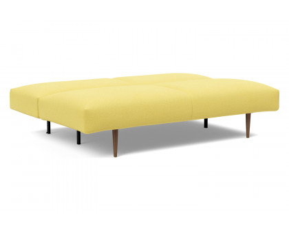 Innovation Living Frode Dark Styletto Sofa Bed - 554 Soft Mustard Flower