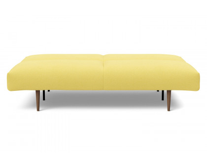 Innovation Living Frode Dark Styletto Sofa Bed - 554 Soft Mustard Flower