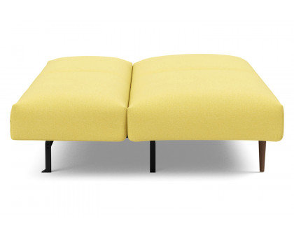 Innovation Living Frode Dark Styletto Sofa Bed - 554 Soft Mustard Flower