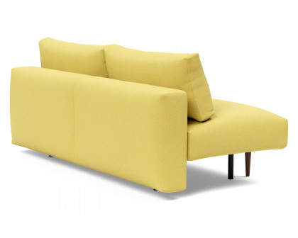 Innovation Living Frode Dark Styletto Sofa Bed - 554 Soft Mustard Flower