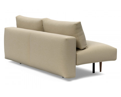 Innovation Living Frode Dark Styletto Sofa Bed - 571 Vivus Dusty Sand