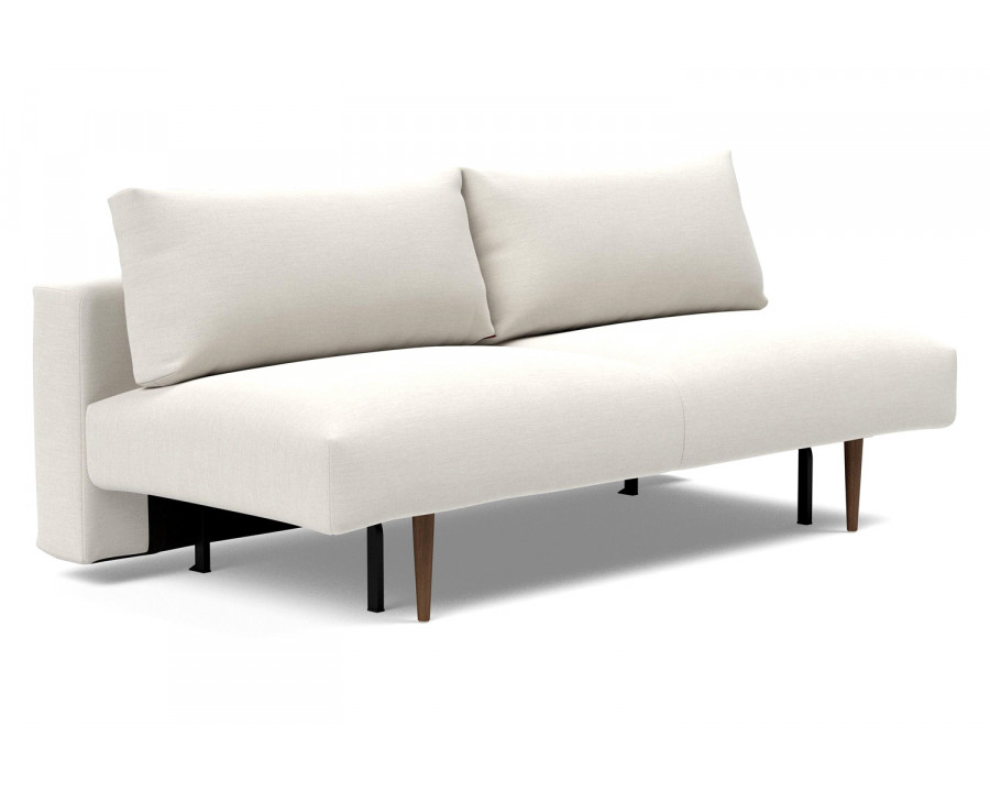 Innovation Living Frode Dark Styletto Sofa Bed - 574 Vivus Dusty Off White