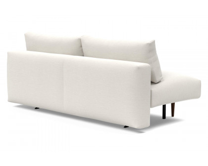 Innovation Living Frode Dark Styletto Sofa Bed - 574 Vivus Dusty Off White