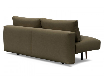 Innovation Living Frode Dark Styletto Sofa Bed - 575 Vivus Dusty Olive