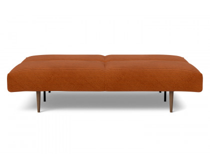 Innovation Living Frode Dark Styletto Sofa Bed - 595 Corduroy Burnt Orange