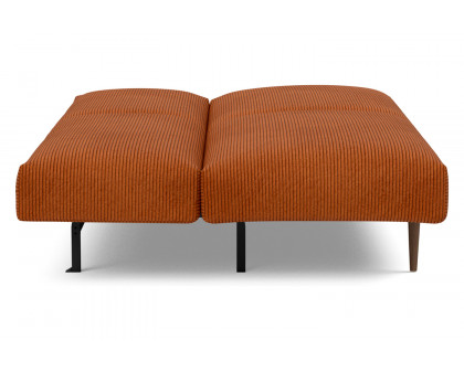 Innovation Living Frode Dark Styletto Sofa Bed - 595 Corduroy Burnt Orange