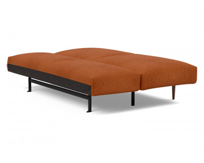 Innovation Living Frode Dark Styletto Sofa Bed - 595 Corduroy Burnt Orange