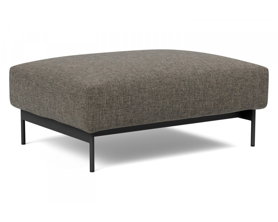 Innovation Living Malloy Ottoman - 216 Flashtex Dark Gray