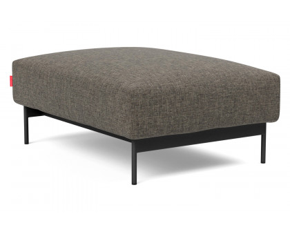 Innovation Living Malloy Ottoman - 216 Flashtex Dark Gray