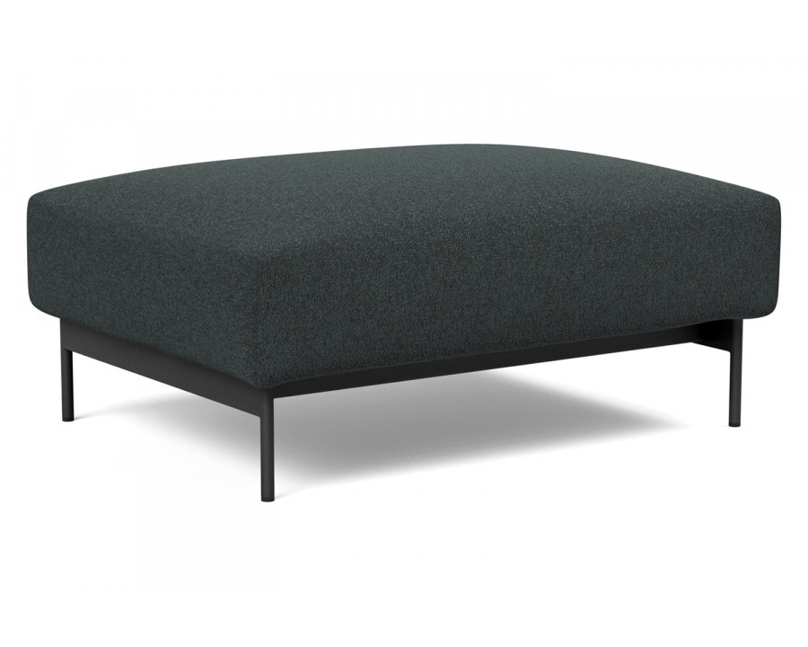 Innovation Living Malloy Ottoman - 534 Bouclé Black Raven