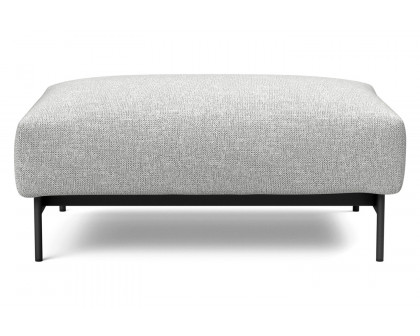 Innovation Living Malloy Ottoman - 590 Micro Check Gray