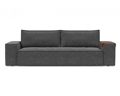 Innovation Living Newilla Sofa Bed with Wide Arms - 350 Taura Deep Grey