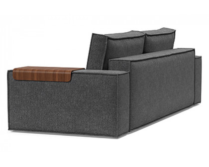 Innovation Living Newilla Sofa Bed with Wide Arms - 350 Taura Deep Grey