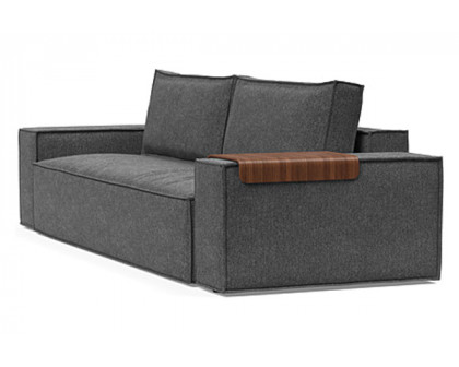 Innovation Living Newilla Sofa Bed with Wide Arms - 350 Taura Deep Grey