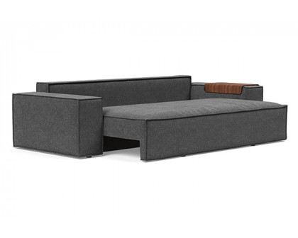 Innovation Living Newilla Sofa Bed with Wide Arms - 350 Taura Deep Grey