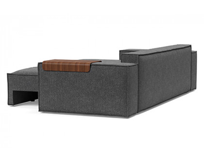 Innovation Living Newilla Sofa Bed with Wide Arms - 350 Taura Deep Grey