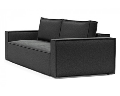 Innovation Living Newilla Sofa Bed with Standard Arms - 529 Bouclé Charcoal