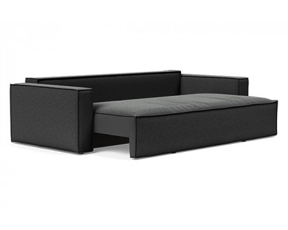 Innovation Living Newilla Sofa Bed with Standard Arms - 529 Bouclé Charcoal