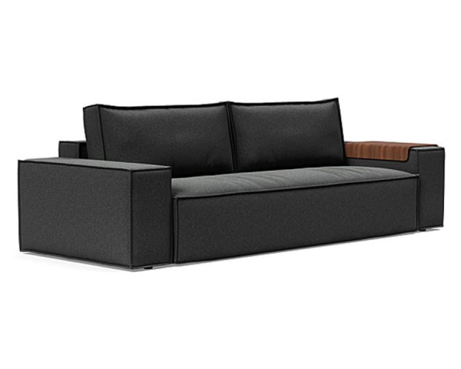 Innovation Living Newilla Sofa Bed with Wide Arms - 529 Bouclé Charcoal