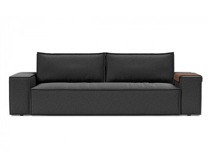 Innovation Living Newilla Sofa Bed with Wide Arms - 529 Bouclé Charcoal