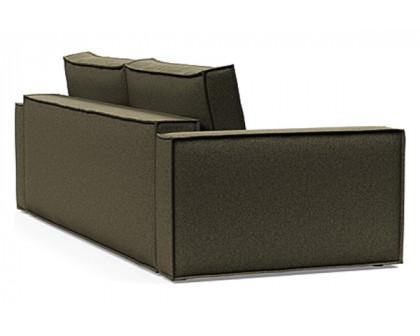 Innovation Living Newilla Sofa Bed with Standard Arms - 535 Bouclé Forest Green