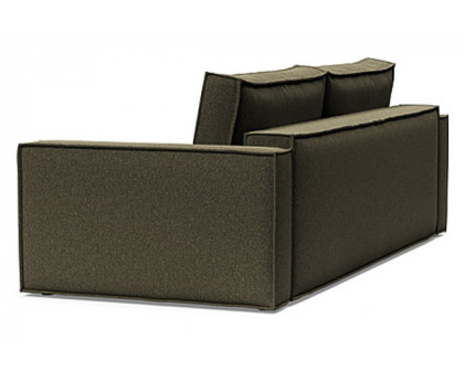 Innovation Living Newilla Sofa Bed with Standard Arms - 535 Bouclé Forest Green