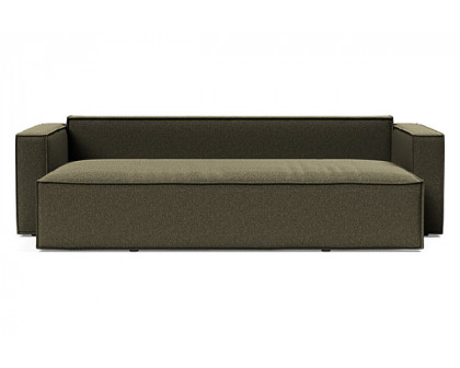 Innovation Living Newilla Sofa Bed with Standard Arms - 535 Bouclé Forest Green