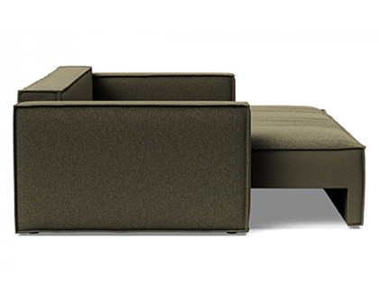 Innovation Living Newilla Sofa Bed with Standard Arms - 535 Bouclé Forest Green