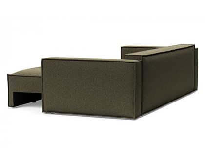 Innovation Living Newilla Sofa Bed with Standard Arms - 535 Bouclé Forest Green