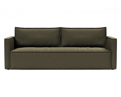 Innovation Living Newilla Sofa Bed with Slim Arms - 535 Bouclé Forest Green