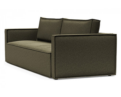 Innovation Living Newilla Sofa Bed with Slim Arms - 535 Bouclé Forest Green