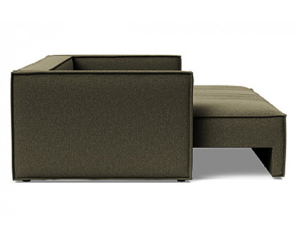 Innovation Living Newilla Sofa Bed with Slim Arms - 535 Bouclé Forest Green