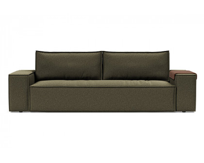 Innovation Living Newilla Sofa Bed with Wide Arms - 535 Bouclé Forest Green