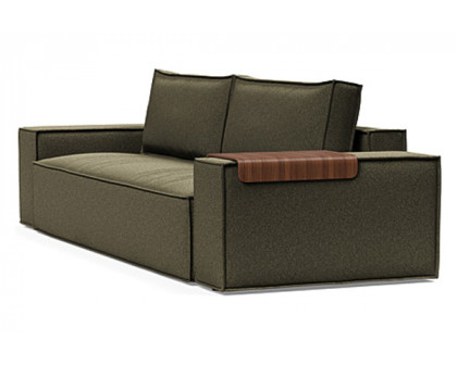 Innovation Living Newilla Sofa Bed with Wide Arms - 535 Bouclé Forest Green