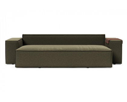 Innovation Living Newilla Sofa Bed with Wide Arms - 535 Bouclé Forest Green