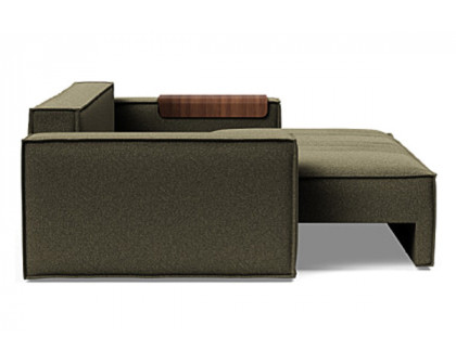 Innovation Living Newilla Sofa Bed with Wide Arms - 535 Bouclé Forest Green