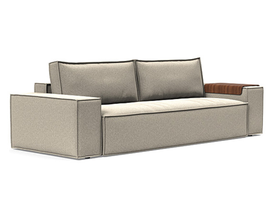 Innovation Living Newilla Sofa Bed with Wide Arms - 539 Bouclé Beige