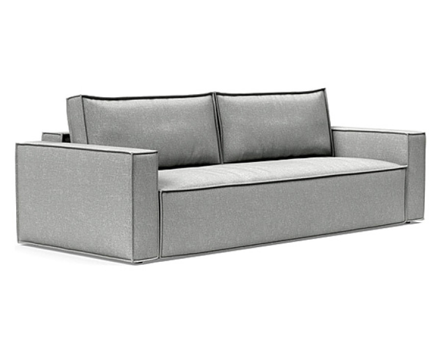 Innovation Living Newilla Sofa Bed with Standard Arms - 590 Micro Check Grey