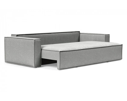 Innovation Living Newilla Sofa Bed with Standard Arms - 590 Micro Check Grey