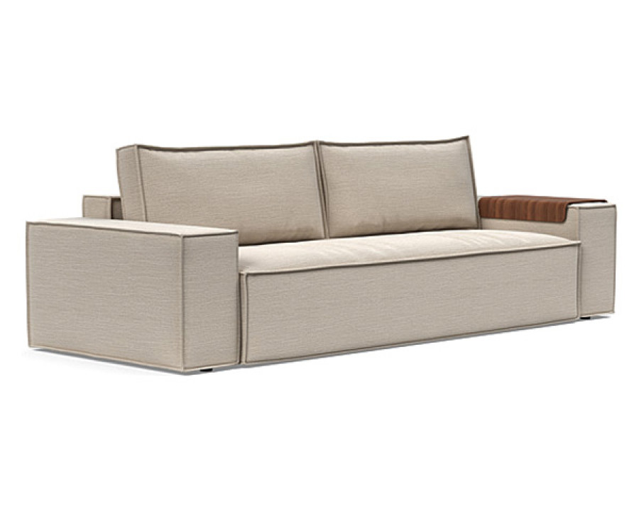 Innovation Living Newilla Sofa Bed with Wide Arms - 612 Blida Sand Grey