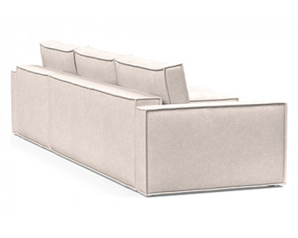 Innovation Living Newilla Sofa Bed With Lounger with Standard Arms - 255 Adario Basmati