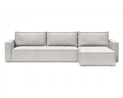 Innovation Living Newilla Sofa Bed With Lounger with Standard Arms - 256 Adario Fog