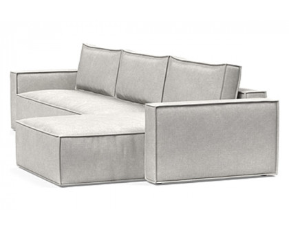 Innovation Living Newilla Sofa Bed With Lounger with Standard Arms - 256 Adario Fog