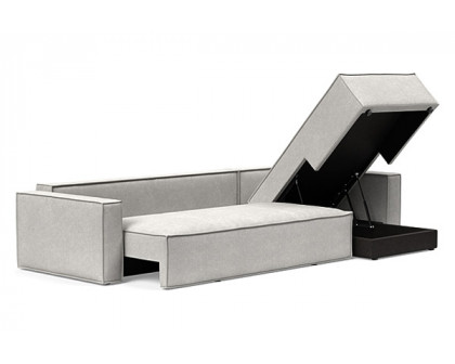 Innovation Living Newilla Sofa Bed With Lounger with Standard Arms - 256 Adario Fog