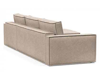 Innovation Living Newilla Sofa Bed With Lounger with Standard Arms - 257 Adario Taupe