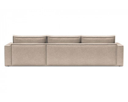 Innovation Living Newilla Sofa Bed With Lounger with Standard Arms - 257 Adario Taupe